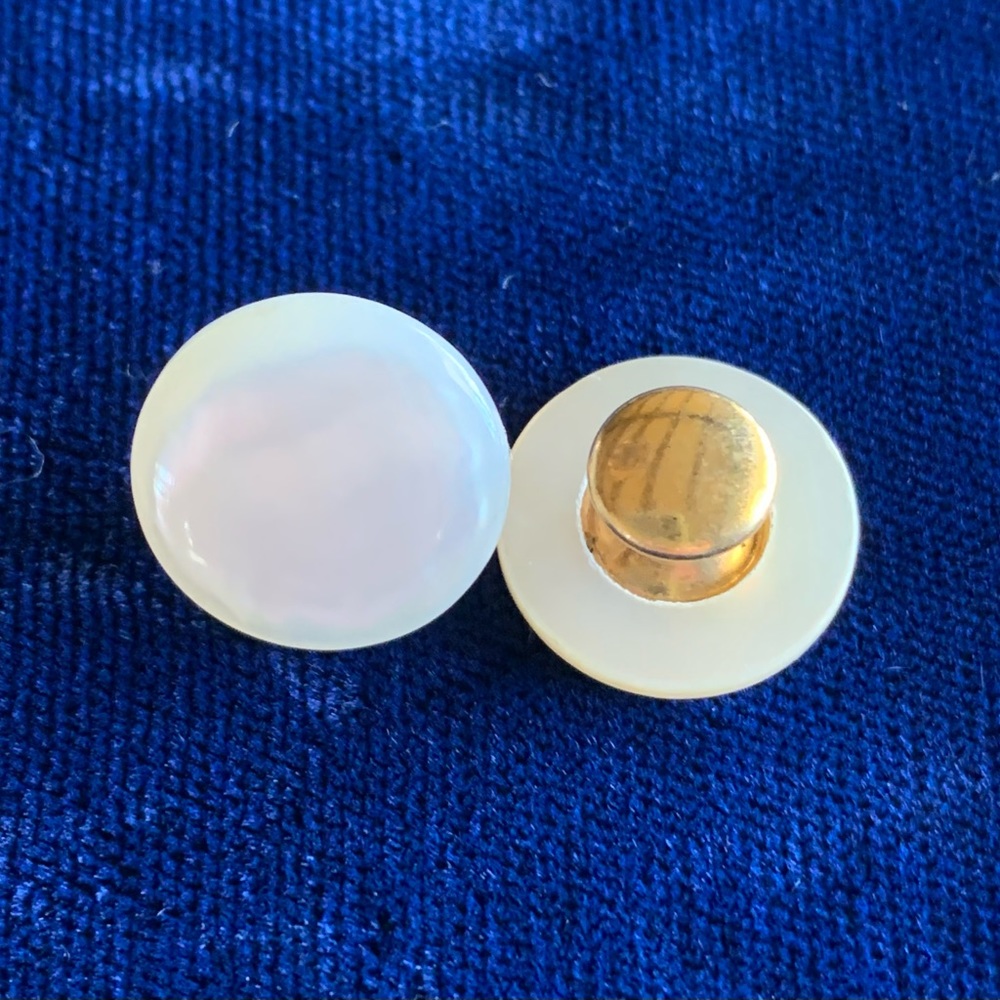 Antique Rolled Gold Mother of Pearl Buttons